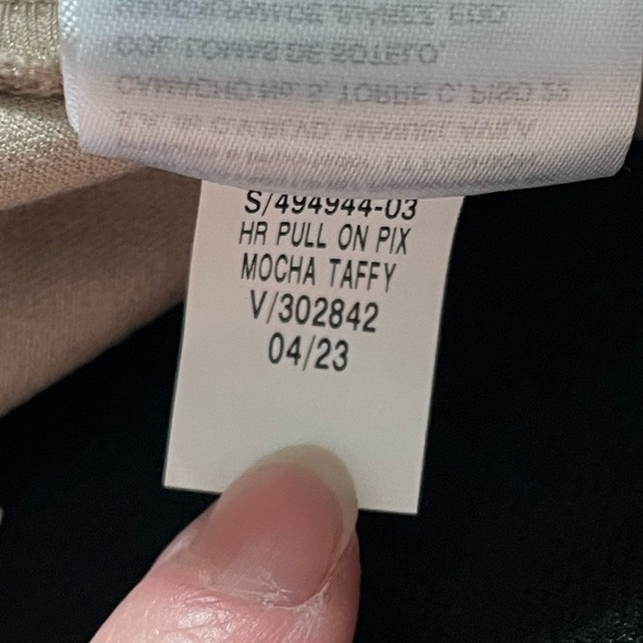 NWT Old Navy High Rise Pull On Pixie Wide Leg Pants Large Mocha Taffy Office - Picture 8 of 12